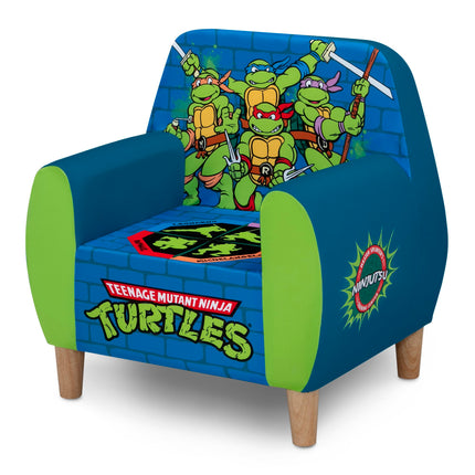 Fauteuil en mousse Tortues Ninja de Delta Children pour enfants, vert