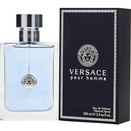Versace Pour Homme Eau de Toilette Natural Spray for Men, 100ml