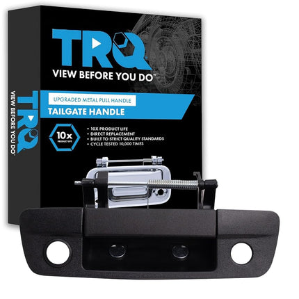 TRQ Metal Reinforced Tailgate Handle Black Compati
