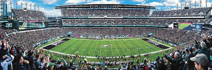 Masterpieces 1000 Piece Sports Jigsaw Puzzle - NFL Philadelphia Eagles Center View Panoramic - 13"x39"