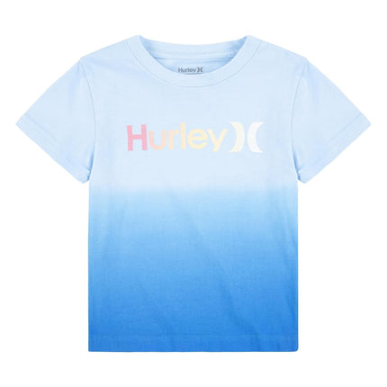 T-shirt graphique Hurley garçon One and Only, dégradé bleu rêve, 3T