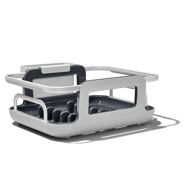 OXO Good Grips Sink Aluminum Dish Rack, Grey, One Size