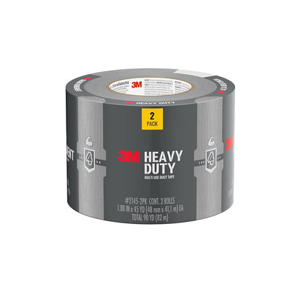 Cinta Adhesiva Resistente 3M, 48 mm x 41,1 m, 2 Rollos, Multisuperficie, Soluciones Temporales para Sellado, Sujeción y Refuerzo, Se Corta con la Mano Vertical u Horizontalmente, Esencial para Cualquier Caja de Herramientas