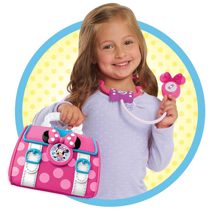 Disney Junior’s Minnie Mouse Bow-Care Doctor Bag Set, Dress Up and Pretend Play, Toy for Fans, Girls, Kids Ages 3 and Up