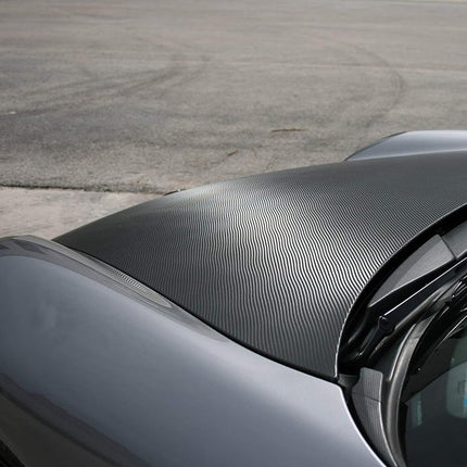 LZLRUN 3D Black Carbon Fiber Car Vinyl Wrap Self-Adhesive Film 2ft x 5ft