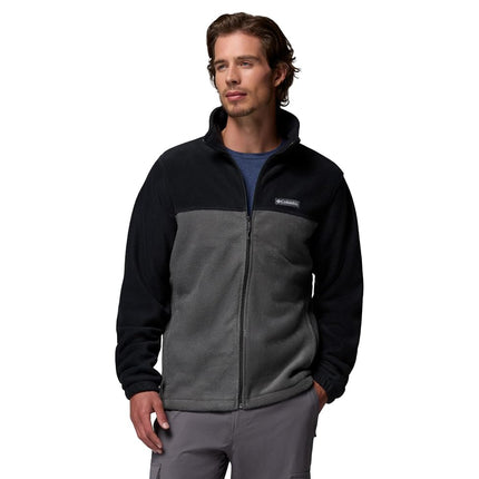 Columbia Men's Steens Mountain Full Zip 2.0 Full Zip Fleece Jacket, Black x Grill, Size S