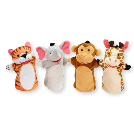 Melissa & Doug Zoo Friends Hand Puppets | Puppet Sets | Age 2+ | Gift for Boy or Girl