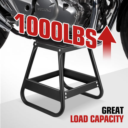 DNA MOTORING Soporte universal para motocicleta de cross Capacidad de 1000 libras Soporte para panel de motocicleta de cross Soporte de caja para mantenimiento de motocicleta de cross resistente Negro TOOLS-00779