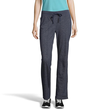 Hanes Women's French Terry Pant, Navy Heather, Lar
