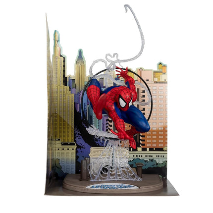 McFarlane Marvel Spider-Man 1:6th Scale Posed Figure with Scene & Comic (Based on The Amazing Spider-Man #301) Toys