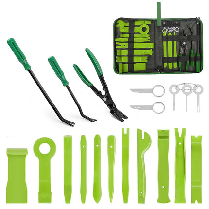 GOOACC 19Pcs Trim Removal Tool Set Panel Fastener 