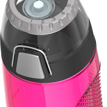 THERMOS Intak 24 Ounce Tritan Hydration Bottle with Meter, Ultra Pink