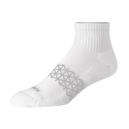 Hanes Men's Absolute Active Cushioned Ankle, Moisture Wicking Socks, Seamless Toe, 4-Pack, White, 4.5-12 UK (Pack of 4)