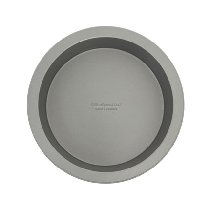 KitchenAid 9in Nonstick Aluminized Steel Round Cake Pan, Contour Silver