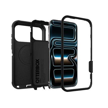 OtterBox iPhone 17 Pro Max Defender Pro Series Case - Black - Tough, Rugged & Durable iPhone Case, Snaps on MagSafe