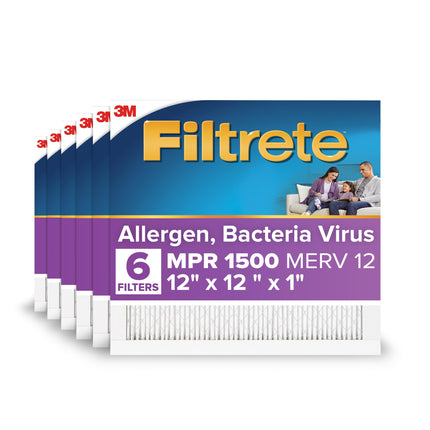 Filtrete 12x12x1 AC Furnace Air Filter, MERV 12, M