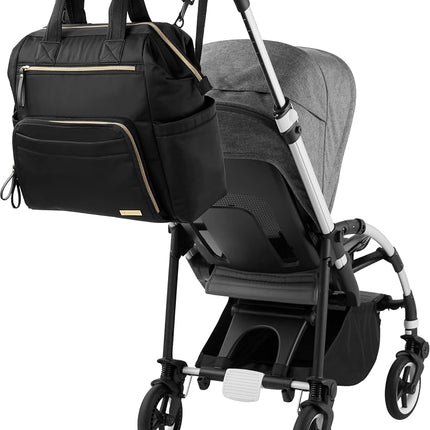 Skip Hop Main Frame Wide Open Backpack, Black
