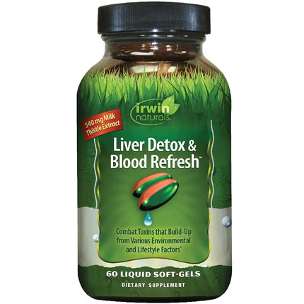Irwin Naturals, Liver Detox & Blood Refresh Soft G