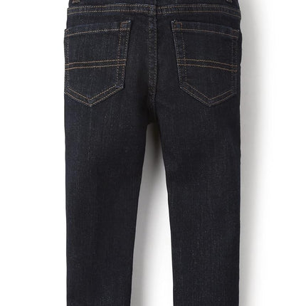 The Children's Place Jeans ajustados para bebé niño, lavado oscuro, 6-9 meses