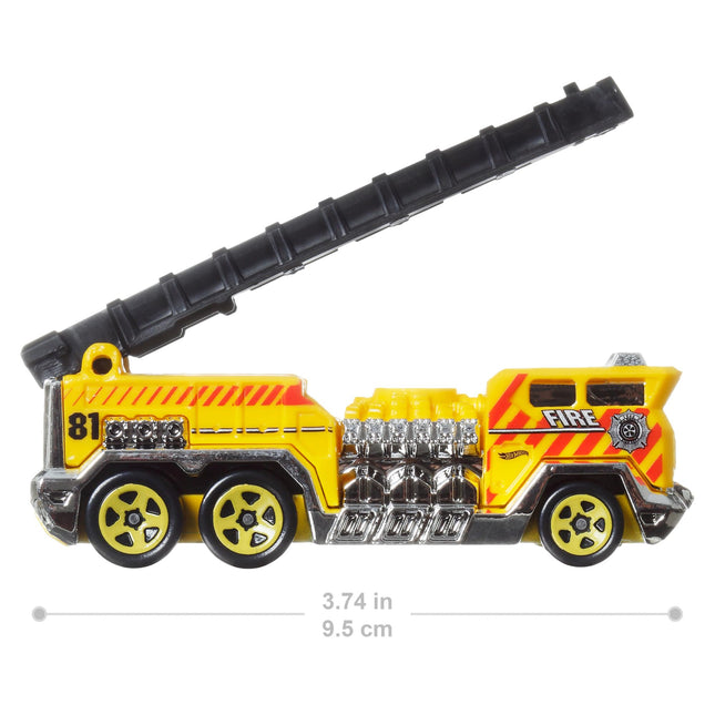 Hot Wheels Monster Trucks Toy Vehicle Truck 5 Alarm + Auto 5 Alarm for Kids Ages 3 and Up