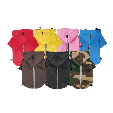Puppia Base Jumper Raincoat, Large, Red