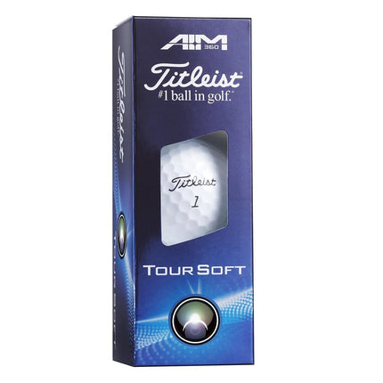 Titleist Tour Soft AIM 360 Golf Ball, Pack of 12, White, PRIOR GENERATION