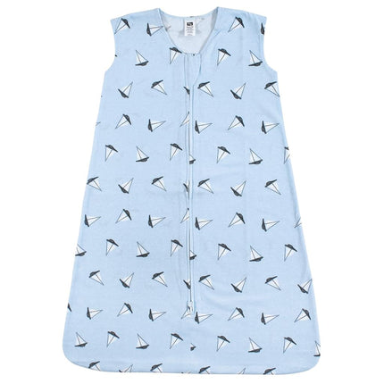 Hudson Baby Wearable Safe Soft Jersey Cotton Sleeping Bag, Sailboats, 18-24 Months