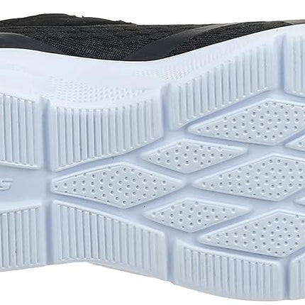 Skechers Boy's Microspec Max Torvix Sneaker, Black Textile Black White Trim, 10 UK