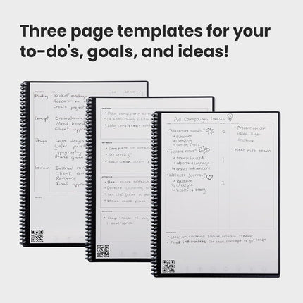 Rocketbook Fusion Smart Reusable Notebook- grey, Letter Size (8.5" x 11")