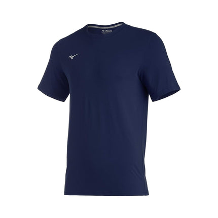 Mizuno Youth Comp Diamond Short sleeve Crew, Navy, X-Large