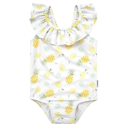 Gerber Baby Girl's One-Piece Swimsuit, Pineapples, 0-3 Months