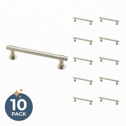 Franklin Brass P29617K-SN-B Satin Nickel 4-Inch Francisco Kitchen or Furniture Cabinet Hardware Drawer Handle Pull, 10 Pack