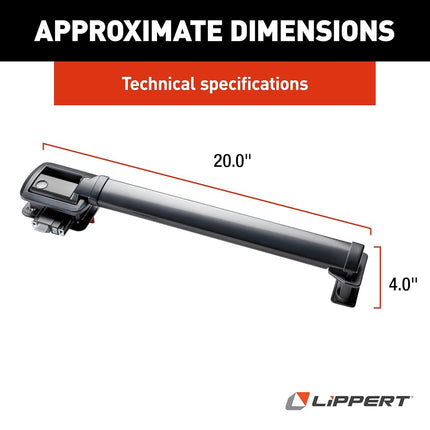 Lippert 2022301969 LatchXtend RV Door Handle Extension
