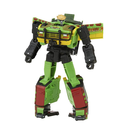 Transformers Generations Collaborative: Jurassic Park Mash-Up Tyrannocon Rex & Autobot JP93 Ages 8 and Up