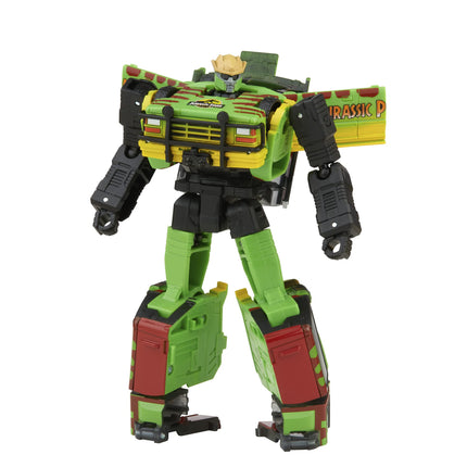 Transformers Generations Colaborativo: Jurassic Park Mash-Up Tyrannocon Rex y Autobot JP93, de 8 años en adelante