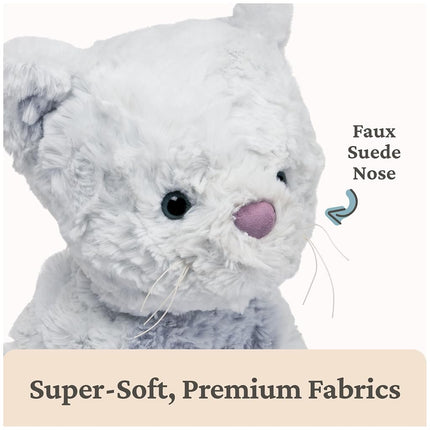 GUND Cozys Collection Kitty Cat Plush Soft Stuffed Animal for Ages 0 and Up, Baby Blue, 10"