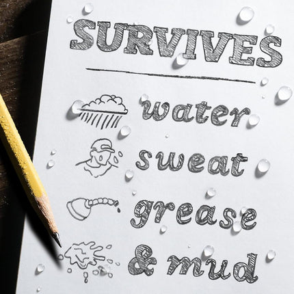 Rite in the Rain Weatherproof EMS Notebook, 3" x 5", Yellow Cover, Vital Stats Pages (No. 112)