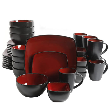 Gibson Soho Lounge Square 40-Piece Dinnerware Set 