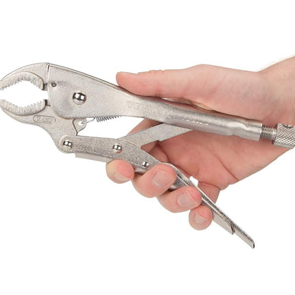 TEKTON 10 Inch Deep Bite Round Jaw Locking Pliers | PLK20010
