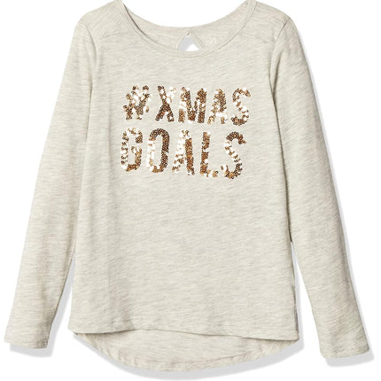 The Children's Place Little Girls' Christmas T-Shirt, H/T Falcon 9 91162, S (5/6)