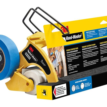Scotchblue M3000 PAK Hand-Masker Pre Folded Masking Film Kit - Yellow/Blue/Black
