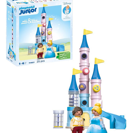 Playmobil 71457 JUNIOR & Disney: Cinderella's Castle, toys for toddlers, made from over 90% plant-based plastics, gifting toy and fun imaginative role-play, playsets for children ages 12 months+