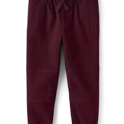 Gymboree Boys and Toddler Fleece Jogger Sweatpants, Sugar Beet, 12
