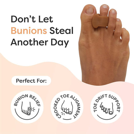 ZenToes Gel Toe Spacers for Bunions & Overlapping Toes, 4 Count