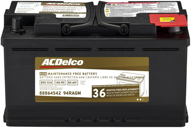 ACDelco 94RAGM Professional AGM Automotive BCI Gro