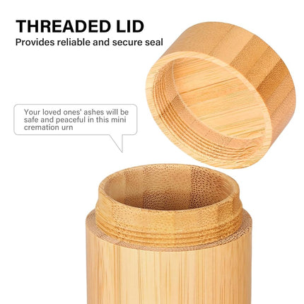 Small Urns for Human Ashes Keepsake with Tree of Life Pattern,Small Cremation Urns for Human Ashes Adult Male Female,Bamboo Scattering Tubes for Human or Pet Ashes,Hold Up to 7.5 Cubic Inches,Set of 2