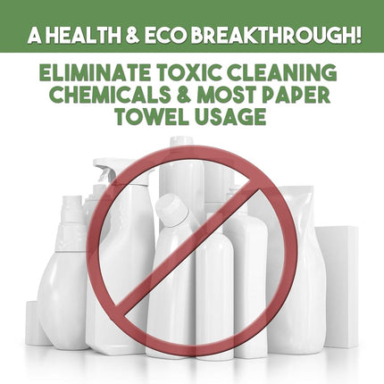 Nano Towels Life Miracle - Amazing Eco Fabric that Cleans Virtually Any Surface with Only Water. No More Paper Towels Or Toxic Chemicals. 4-Pack (14x14, Vanilla)