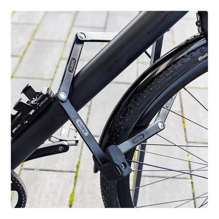 ABUS Bordo 6000K folding lock with SH lock holder - Bike lock with XPlus cylinder for high tamper protection - security level 10 - Length 120 cm