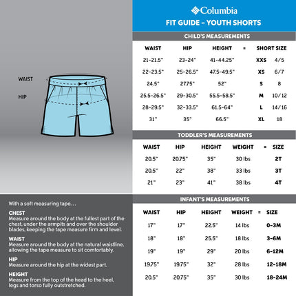 Columbia Sandy Shores Children's Board Shorts Sandy Shores Board Shorts, Koi/Tuscany, XX-Small