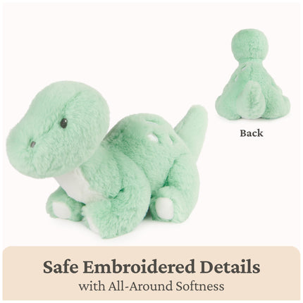 GUND Peluche de dinosaurio Fern, animales de peluche para bebés y niños pequeños, verde, 25.4 cm